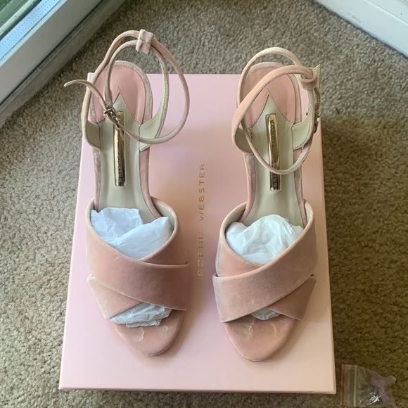 Sophia Webster Natalia 85 Velvet Mid-Heel - Picture 5 of 8